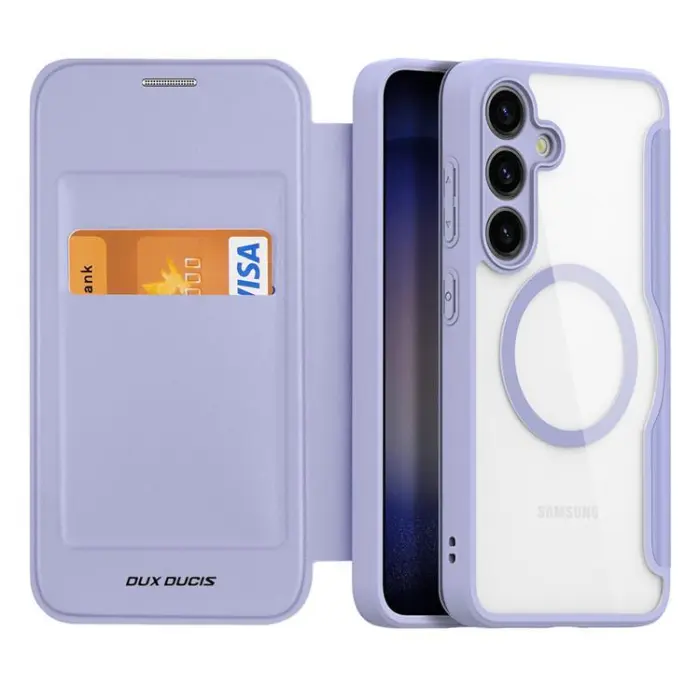 Dux Ducis - Dux Ducis Galaxy S24 Plus Plånboksfodral Magsfae Skin X Pro - Lila