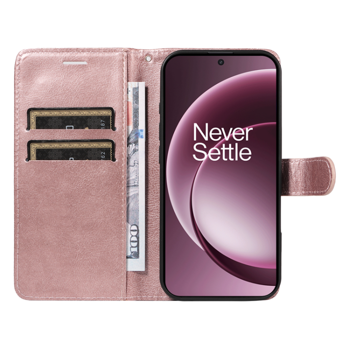 A-One Brand - OnePlus 15 5G Plånboksfodral Solid Färg Konstläder