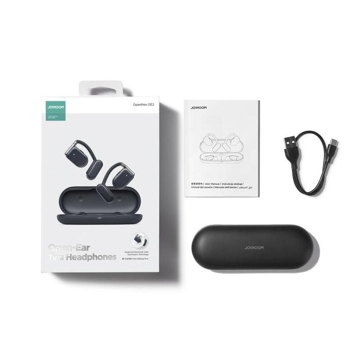 Joyroom - Joyroom Openfree TWS Trådlösa On-Ear Hörlurar - Mörkblå