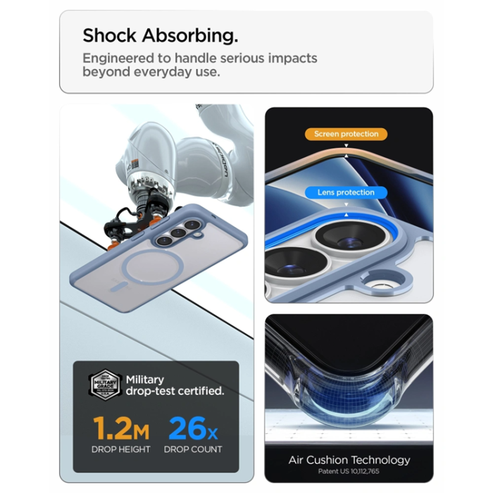 Spigen - Spigen Mobilskal För Galaxy S26 Plus MagSafe Ultra Hybrid - Ljusblå