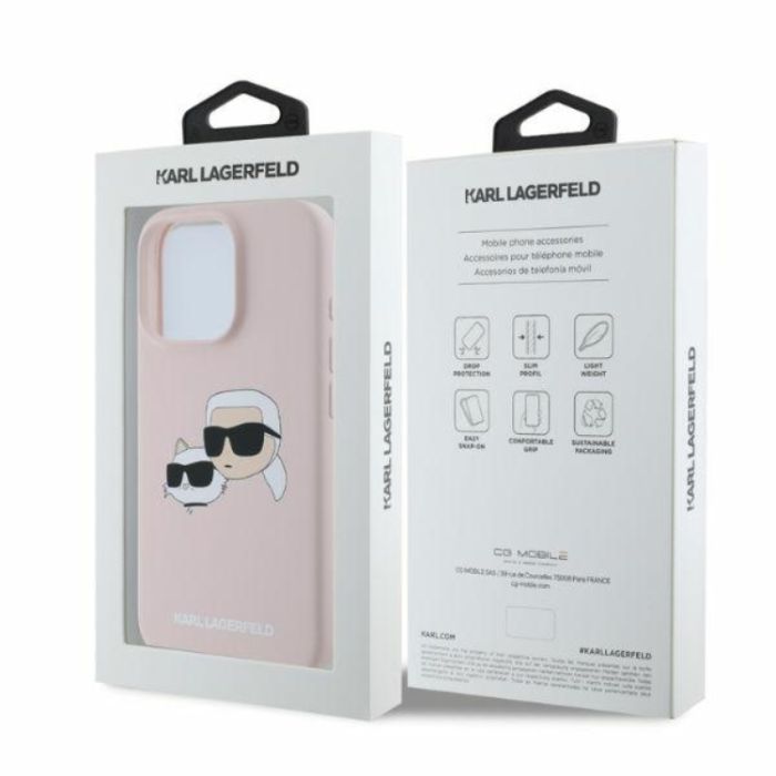 KARL LAGERFELD - KARL LAGERFELD iPhone 16 Pro Mobilskal Magsafe Double Heads