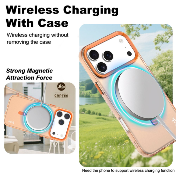 Imak - IMAK iPhone 17 Pro Mobilskal MagSafe Anti Drop - Orange