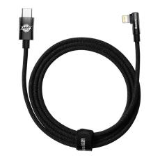 BASEUS - Baseus Elbow USB-C till Lightning kabel 20W 2m - Svart