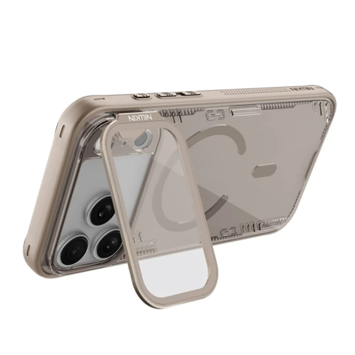 Nillkin - NILLKIN iPhone 17 Pro Max Mobilskal Magsafe Iceblade Prop - Guld