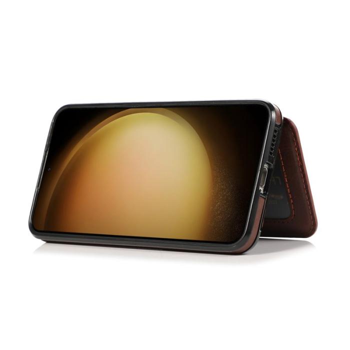 OEM - Mobilfodral för Samsung Galaxy S26 Kortfack Kickstand Konstläder + TPU - Kaffe