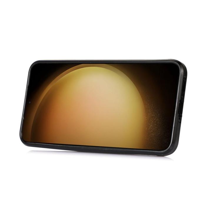 OEM - Mobilfodral för Samsung Galaxy S26 Kortfack Kickstand Konstläder + TPU - Svart