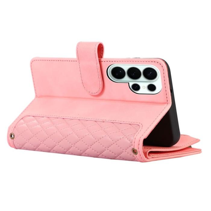 OEM - Mobilfodral för Samsung Galaxy S26 Ultra Konstläder 9 kortfack - Roséguld