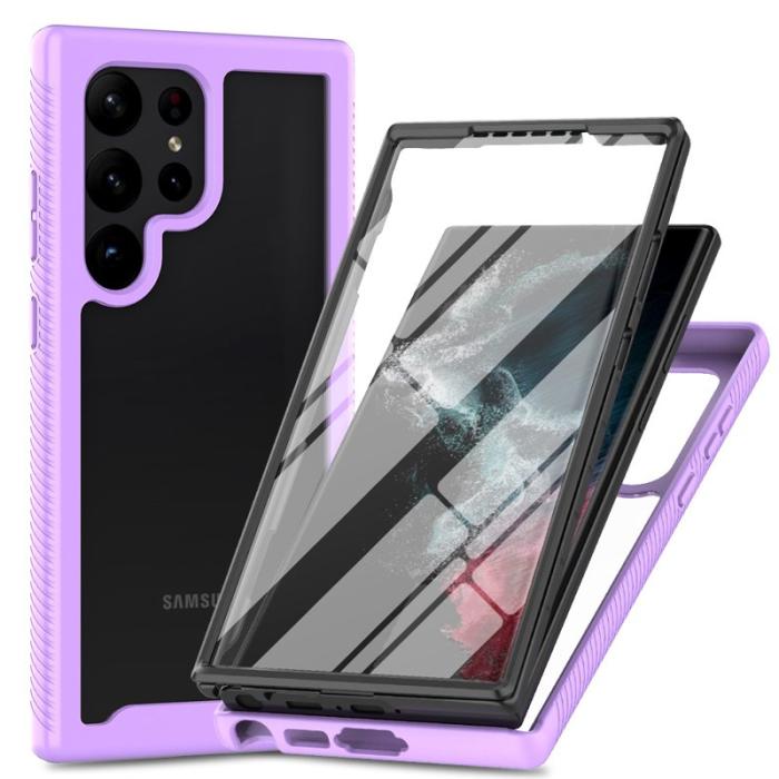 OEM - Mobilskal för Samsung Galaxy S26 Ultra Transparent PC + TPU - Lila
