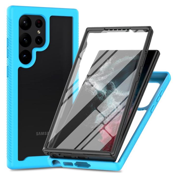 OEM - Mobilskal för Samsung Galaxy S26 Ultra Transparent PC + TPU - Ljusblå