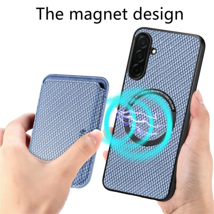 OEM - Mobilskal för Samsung Galaxy S26 Plus Magnetiskt Kortfack - Blå