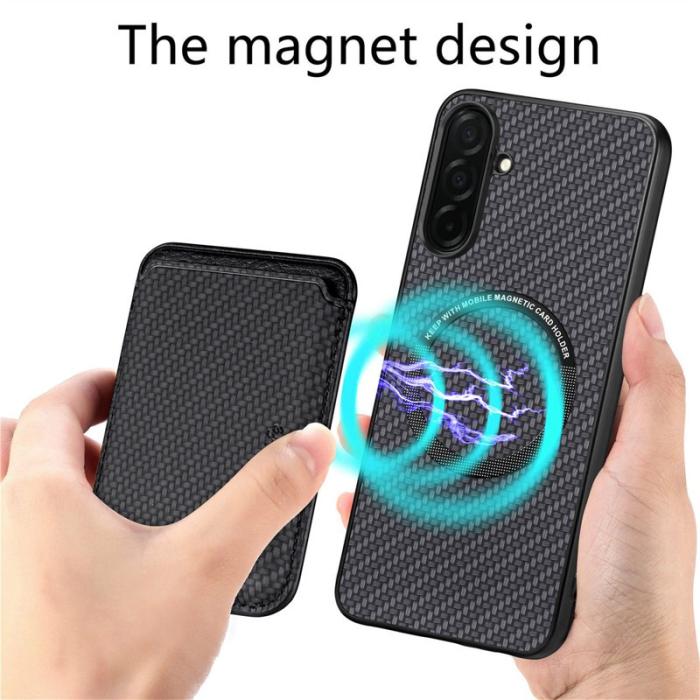OEM - Mobilskal för Samsung Galaxy S26 Plus Magnetiskt Kortfack - Svart