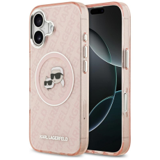 KARL LAGERFELD - Karl Lagerfeld iPhone 17 Mobilskal Magsafe Glitter Karl Och Choupette Heads