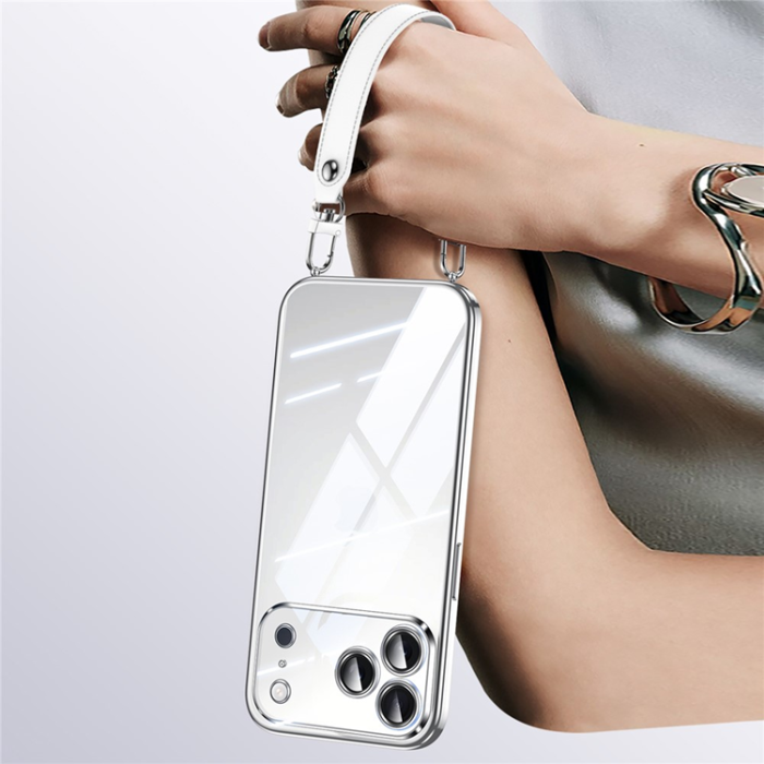 SULADA - SULADA iPhone 17 Pro Mobilskal Ultra Clear Electroplating - Silver