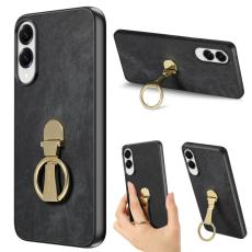 CASENEO - CASENEO D22 Fodral f&ouml;r Samsung Galaxy S25 Edge - KonstL&auml;der - Svart
