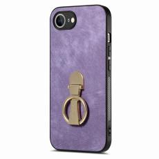 CASENEO - CASENEO D22 iPhone 16e Fodral F&auml;llbart Kickstand KonstL&auml;der - Lila