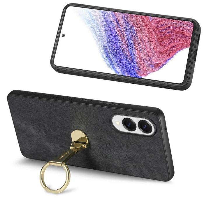 CASENEO - CASENEO D22 Fodral för Samsung Galaxy S25 Edge - KonstLäder - Svart