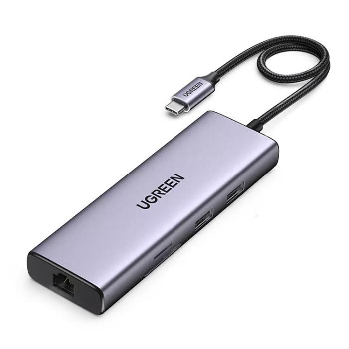 Ugreen - Ugreen 5in1 Multifunctional HUB USB-C 100W - Grå