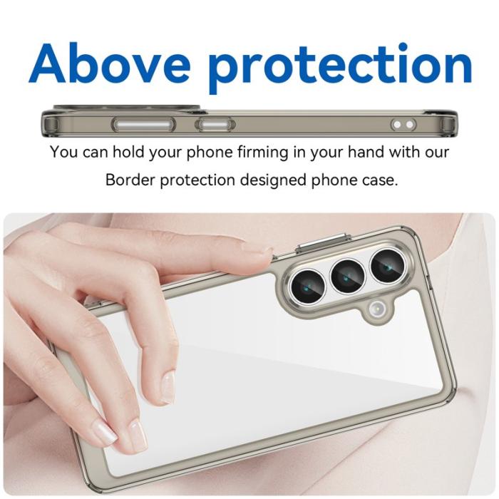 WANLONFENG - WANLONFENG Mobilskal till Samsung Galaxy S26 TPU XC Serie - Transparent Grå