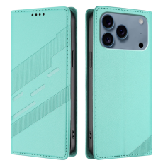 A-One Brand - iPhone 17 Pro Max Plånboksfodral Punk Style Imprinted - Mintgrön