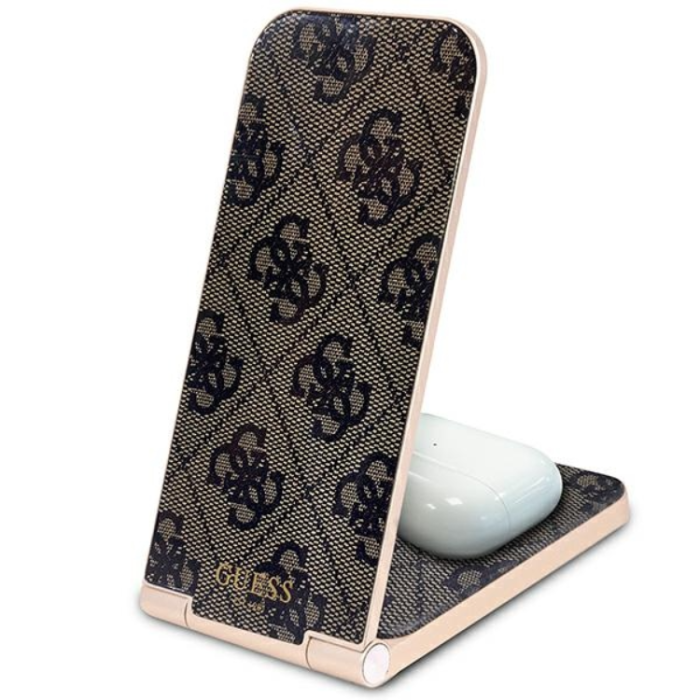 Guess - Guess Trådlös laddare Magsafe iPhone/Airpods 15W - Brun