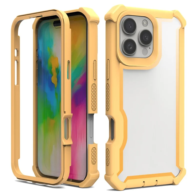 iPhone 16 Pro Max Mobilskal TPU + PC Shockproof - Guld | 2353 | AlltMobil