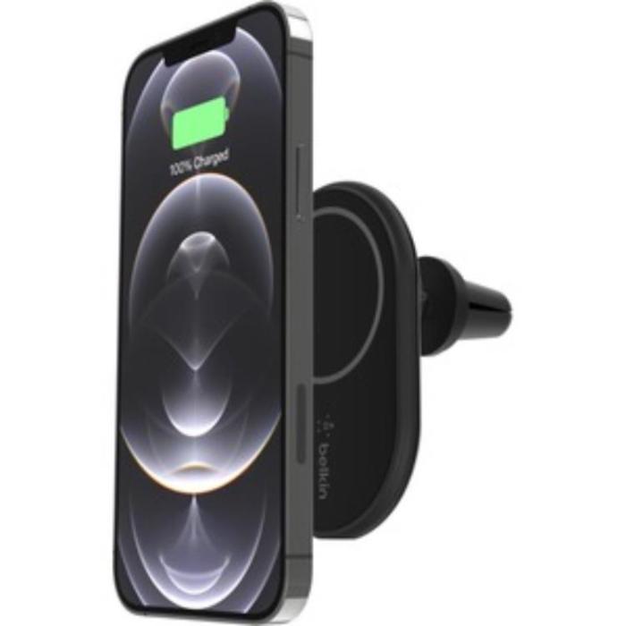 Belkin - Belkin Magnetiskt Trådlöst Billaddare Luftventil - Svart