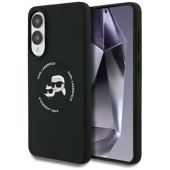 KARL LAGERFELD - Karl Lagerfeld Galaxy S25 Edge Mobilskal MagSafe Silikon Heads & Circle