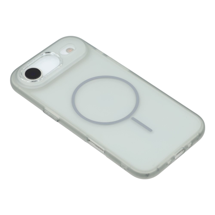 A-One Brand - iPhone Air Mobilskal MagSafe med Glitter Lins Frame - Grå