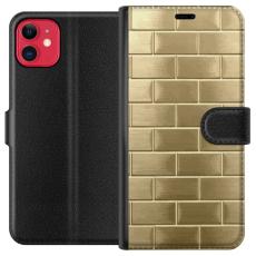 iSecrets - Plånboksfodral till Apple iPhone 11 med Gyllene Murstenar