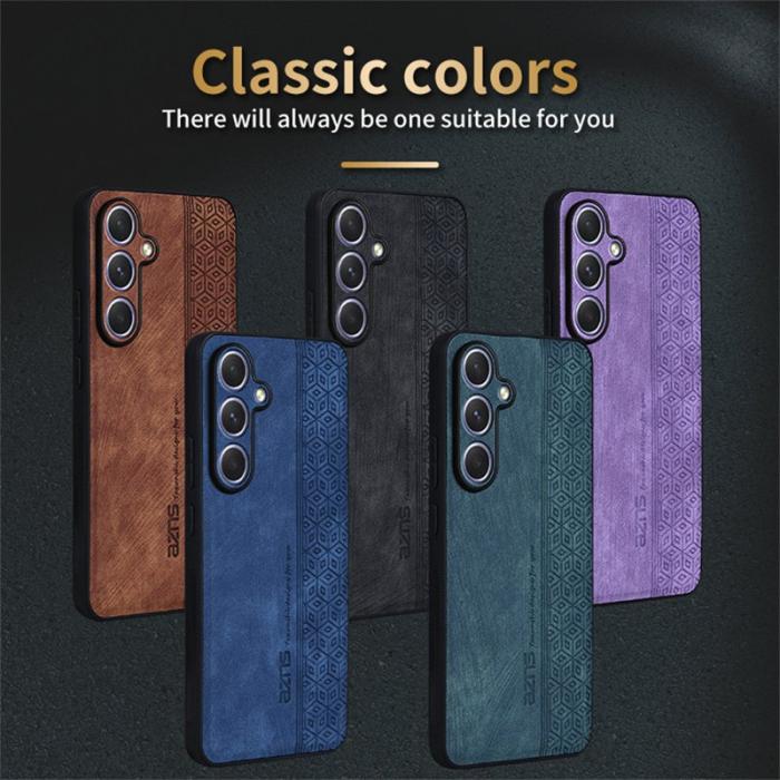 AZNS - AZNS Samsung Galaxy S26/S26 Pro Skal PU Läder Skydd - Brun