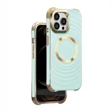 OEM - iPhone 13 Pro Mobilskal Magsafe Circle Glam - Mintgrön