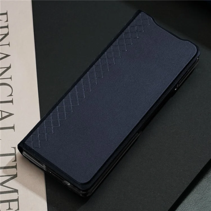 Dux Ducis - Dux Ducis Galaxy Z Fold 7 5G Plånboksfodral Bril Läder - Blå