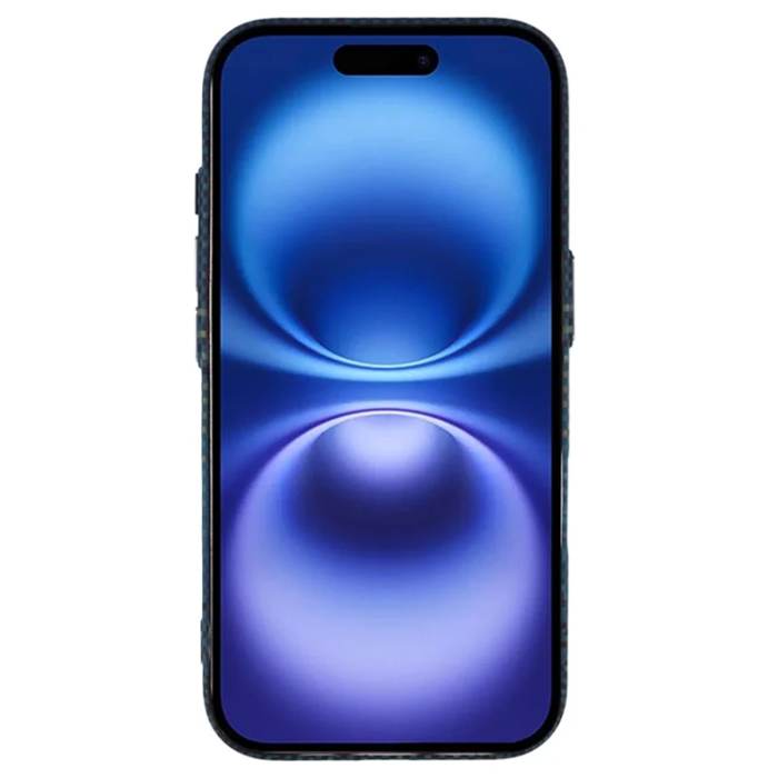 A-One Brand - iPhone 16 Mobilskal Magsafe Kevlar Aramid Fiber - Blå