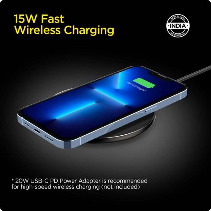 UTGATT - Spigen Trådlös Laddare 15W PF2104G - Svart