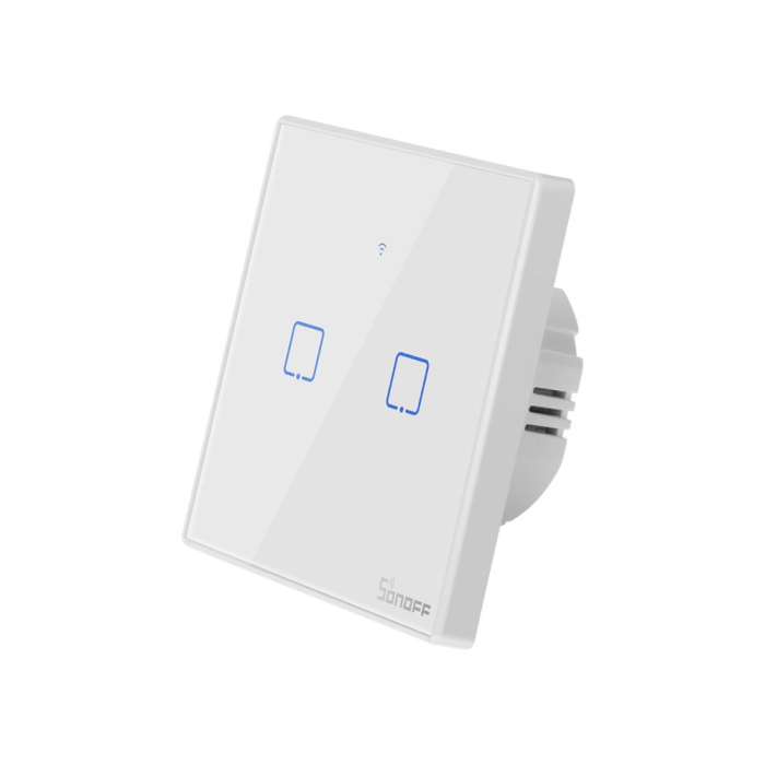 Sonoff - Sonoff Two-Channel Wi-Fi Light Switch T2EU2C-TX - Vit
