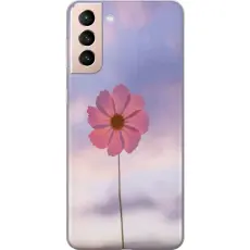 Gustaf - Mobilskal till Samsung Galaxy S21 med Rosa blomma