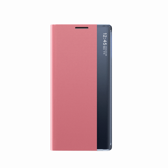 OEM - Galaxy S24 FE Fodral Sleep View med Flap - Rosa