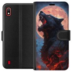 iSecrets - Plånboksfodral till Samsung Galaxy A10 med Ylande varg