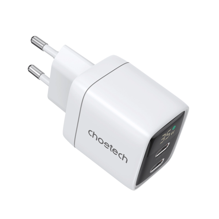 Choetech - Choetech Väggladdare 35W GaN 2xUSB-C - Vit