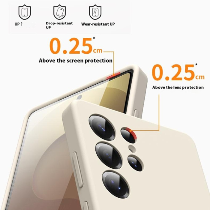 A-One Brand - Galaxy S25 Ultra Mobilskal MagSafe Silikon Soft Skin - Antikvit