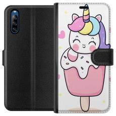 iSecrets - Plånboksfodral till Sony Xperia L4 med Glad enhörning