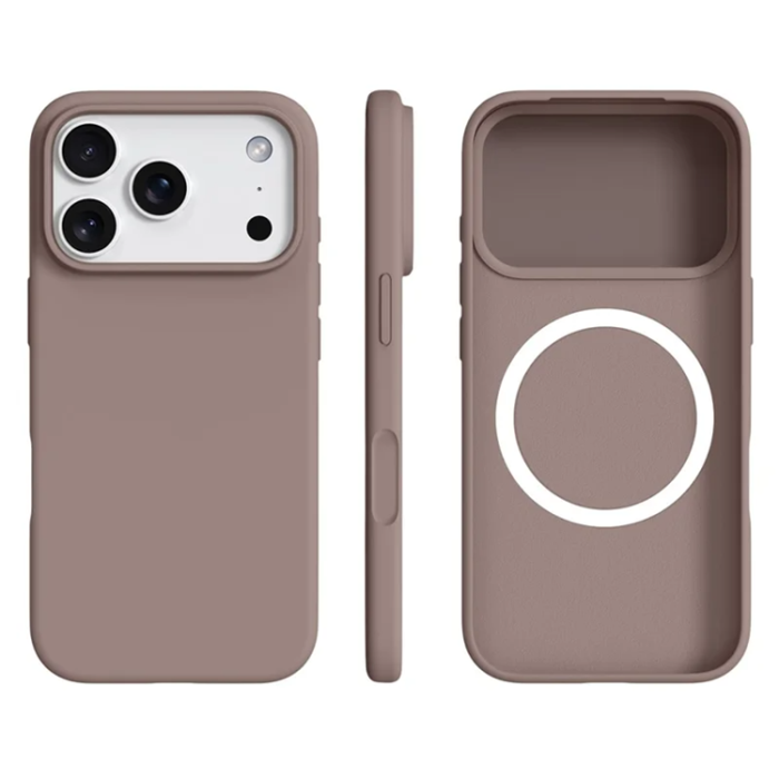 A-One Brand - iPhone 17 Pro Max Mobilskal MagSafe Ultra Thin Silicone - Chestnut Brun