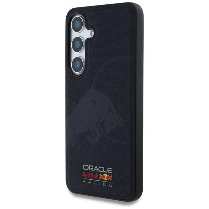 Red Bull - Red Bull Galaxy S25 Mobilskal MagSafe Läder Meshed Debossed Bull - Navy