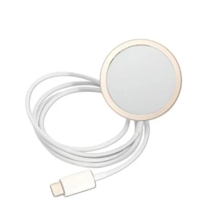 UTGATT1 - GUESS iPhone 14 Magsafe Skal Marble + Trådlös Laddare - Vit