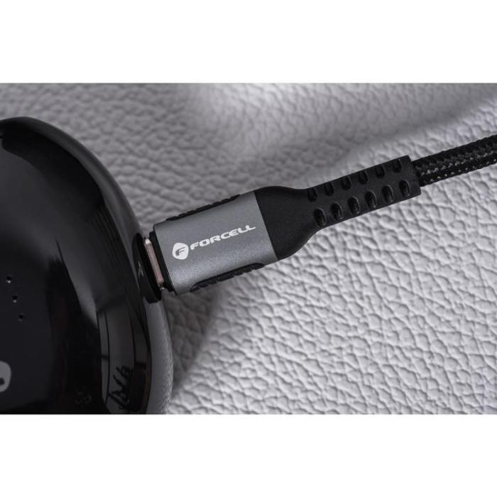 Forcell - Forcell USB-A till USB-C Kabel 66W 2m QC3.0 3A Cafule - Svart