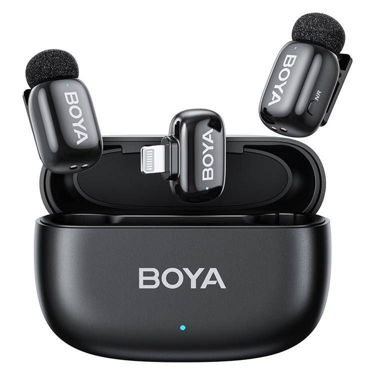 BOYA Trådlös Mini Lavaliermikrofon AI-BrusRöducering för iPhone Mini-04 | 249 | AlltMobil