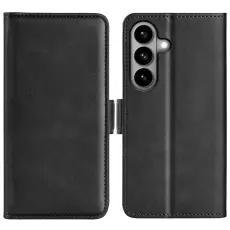 OEM - Samsung Galaxy S26 Fodral &Auml;kta L&auml;der - Svart