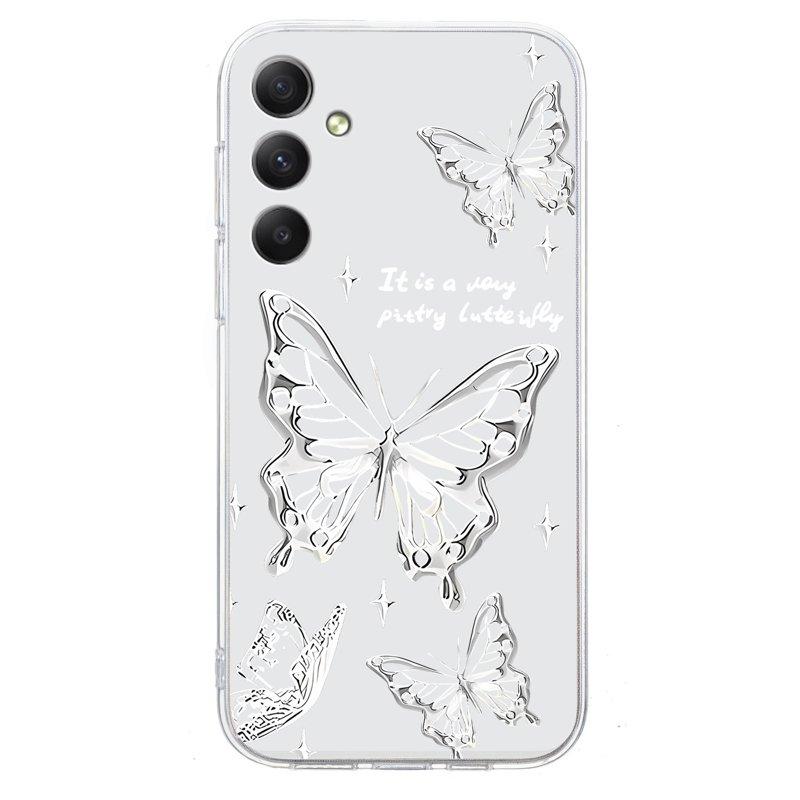 Samsung Galaxy S26 Skal Mjuk TPU Mönstertryck - Fjäril