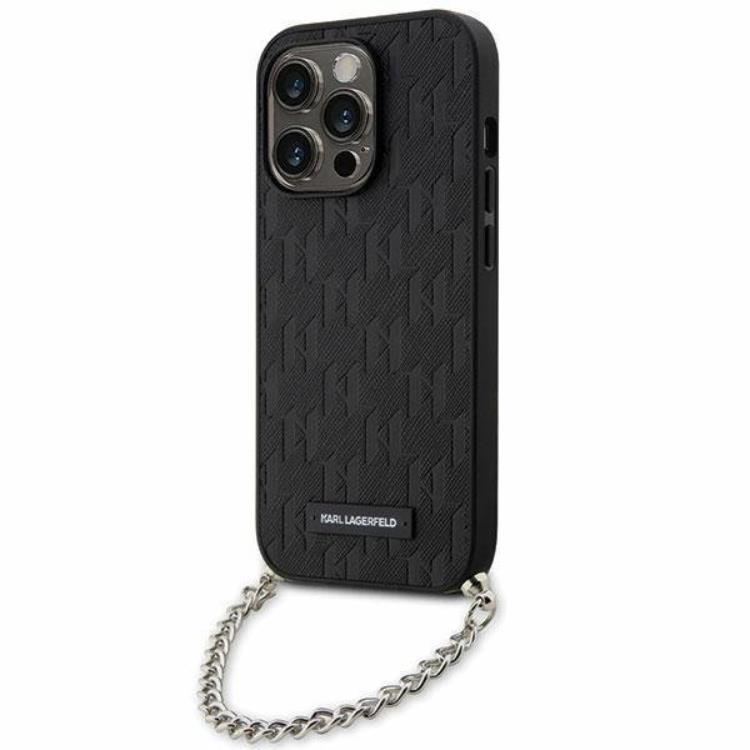 KARL LAGERFELD iPhone 14 Pro Mobilskal Monogram Chain | 2353 | AlltMobil