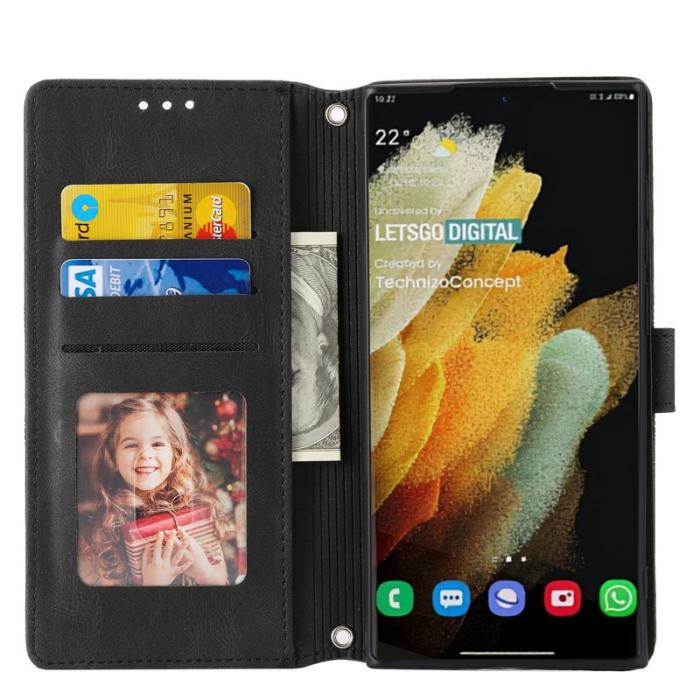 OEM - Samsung Galaxy S26 Ultra Fodral Konstläder Skin-Touch - Svart